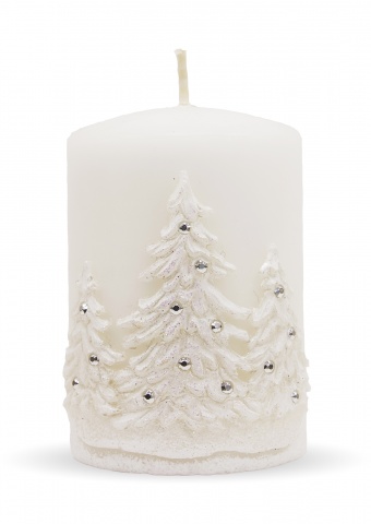 Pl baltas žiemos žvakių medžių volelis mažas