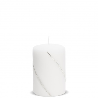 Pl baltas žvakių bolero kilimėlis mažas cilindras