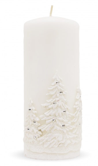 Pl baltas Žieminių žvakių medžių volas didelis