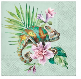Egzotinės egzotiškos chameleono servetėlės