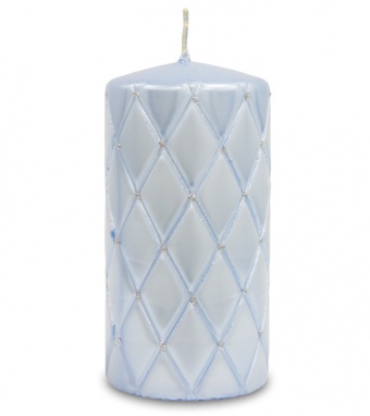 Pl mėlyna žvakė florence lako cilindras Medium