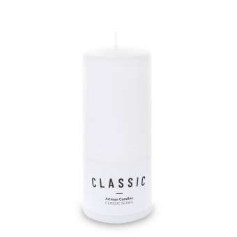 Pl balta žvakė k klasikinis kilimėlis cilindras didelis fi7