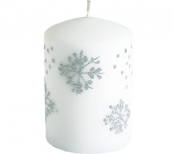Pl baltos žvakės dribsnio sniego volelis mažas