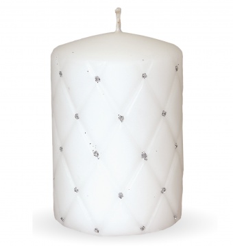 Pl baltos spalvos žvakės „florence“ kilimėlis