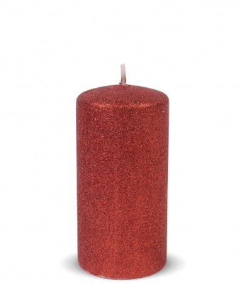En raudona žvakė glamur roller Medium
