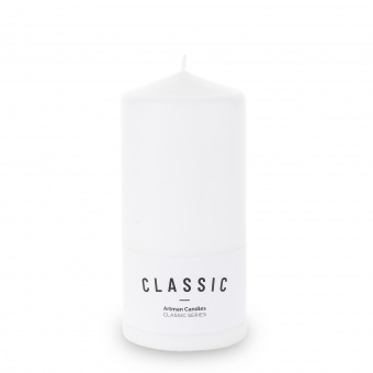 Pl balta žvakė k klasikinis kilimėlis cilindras didelis fi8