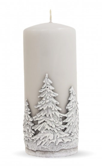 Pl pilkos žiemos žvakių medžių volas didelis