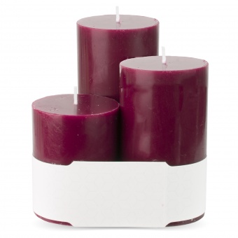 Pl saldžiųjų vyšnių žvakių stiklo klasikinis 3-jų pakelių volelis